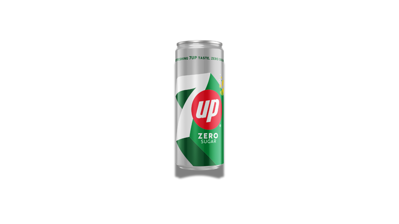 7Up Sugar Free Soft Drink Can, 300ml