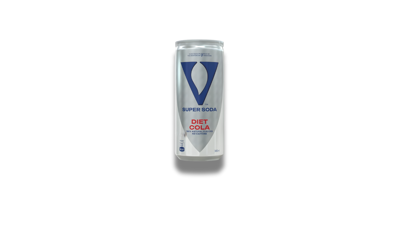 V Super Soda Cola Can, 300ml
