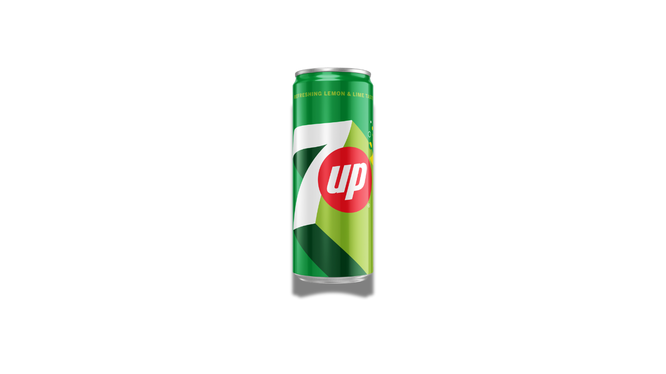 7Up Regular Soft Drink Can, 300ml