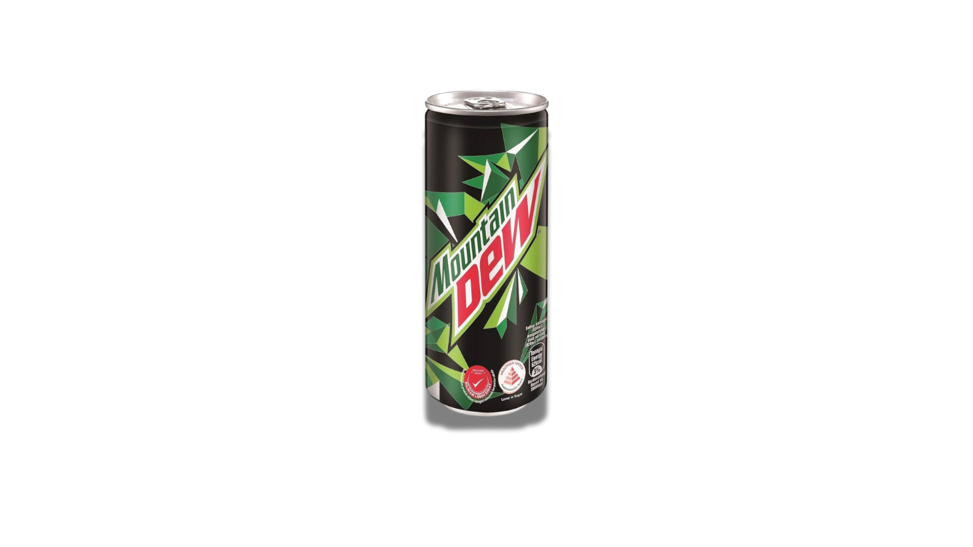 Mountain Dew Soft Drink Can, 330ml