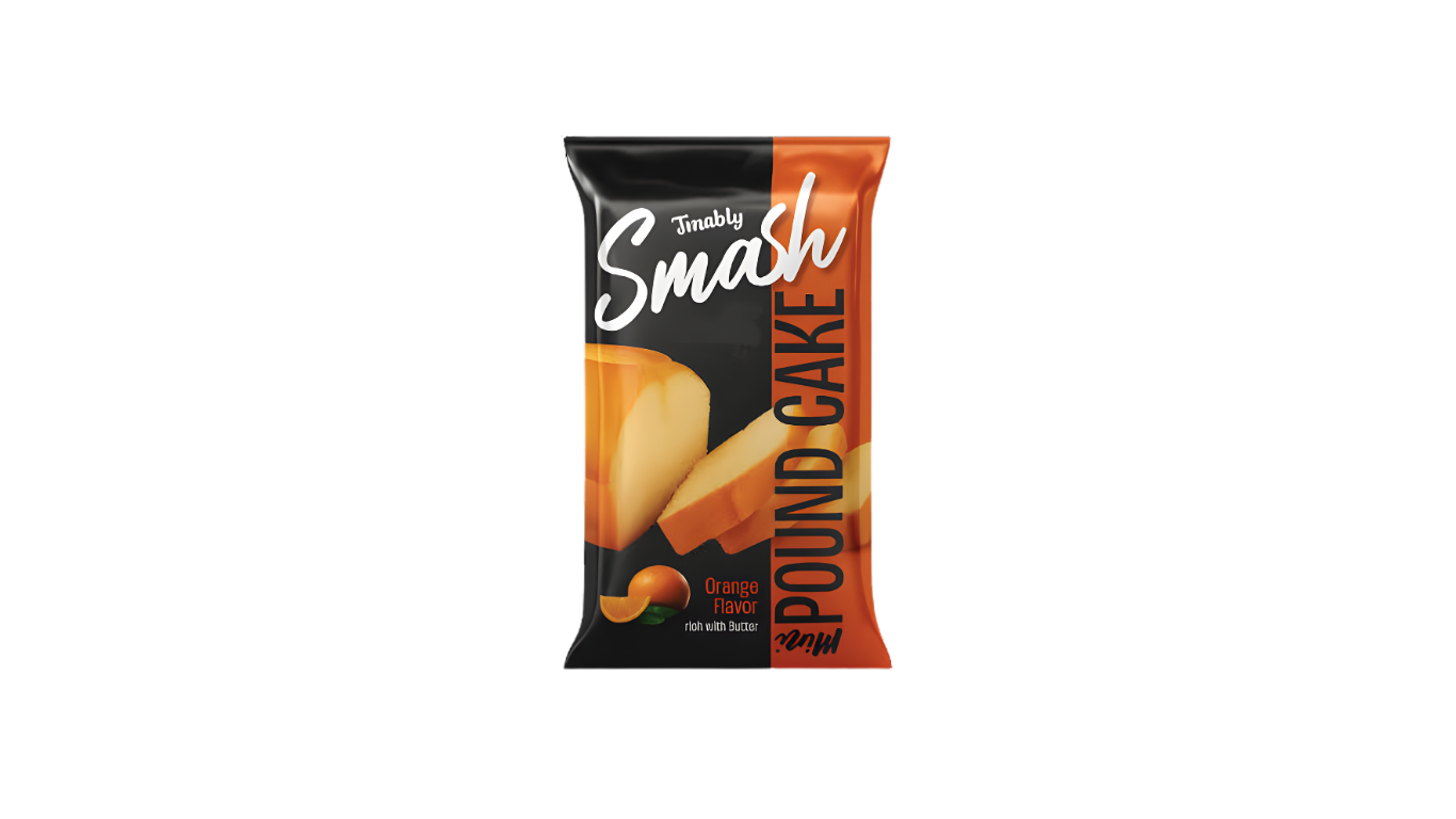 Smash Mini Pound Cake Orange Flavor, 40g