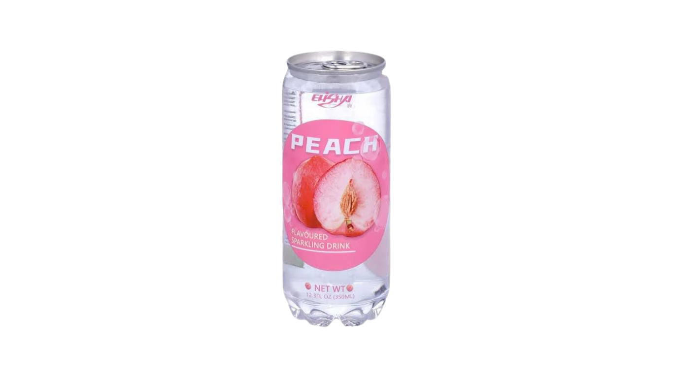 Elisha Sparkling Water Peach - 350ml